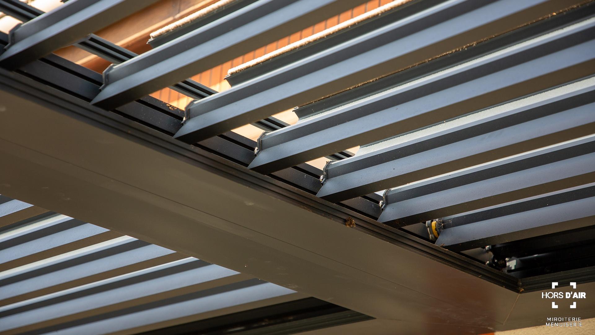 pergola bio-climatique côte pavée Toulouse Hors d'Air